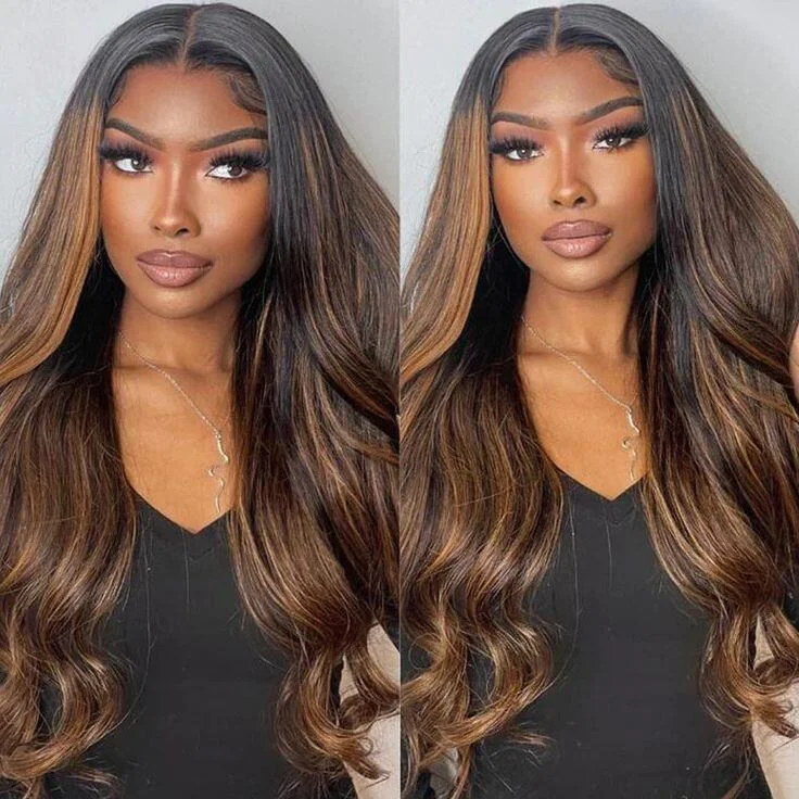 full lace wigs for women with thinning hair-Upgrade Pre Cut Lace | P1b/30 13X4/6X5 Body Wave/Straight HD Lace Frontal Bleach Knots Pre-plucked Easy Wear And Go Wig