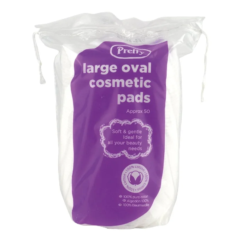 Pretty Large Oval Cosmetic Pads - 50