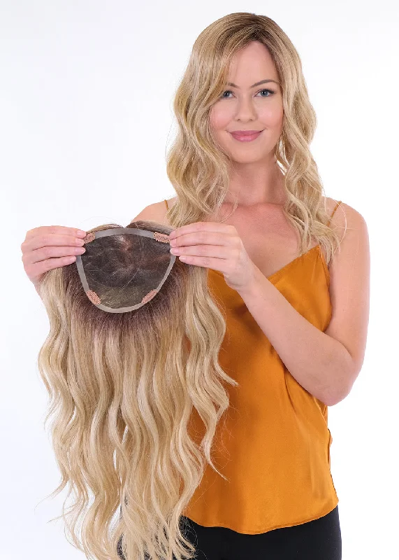 stylish wigs for versatile daily looks-Premium 100% Handmade Topper Wave 18" by Belle Tress | FINAL SALE