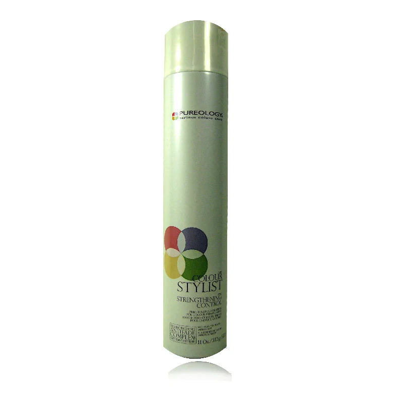 how to reduce scalp buildup from hair products -Pureology Colour Stylist Strengthening Control Zero Dulling HairSpray 11 oz