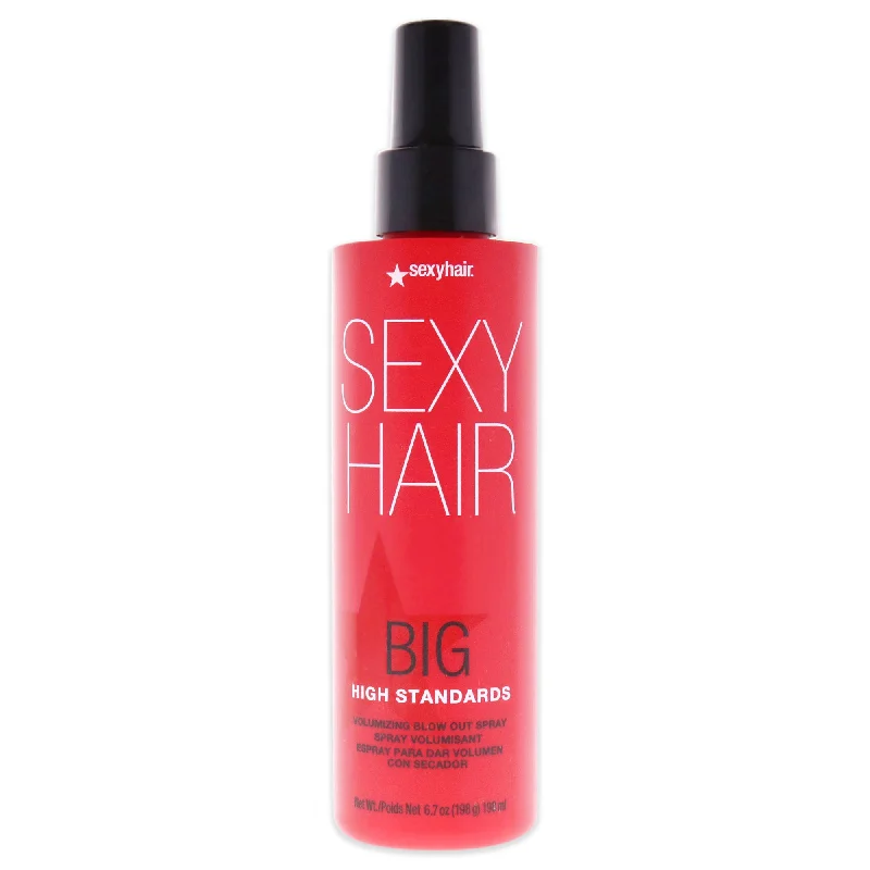 tips for reducing frizz in curly hair naturally -Sexy Hair Big High Standards Volumizing Blow Out Spray by Sexy Hair for Unisex - 6.7 oz Hair Spray