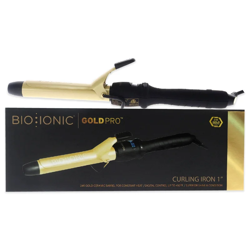 hair care products for fine, damaged hair repair -Bio Ionic Gold Pro Curling Iron by Bio Ionic for Women - 1 Inch Curling Iron