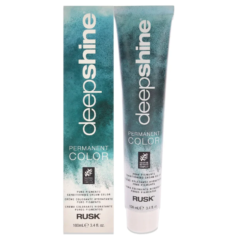 hair care routine for oily scalp and dry ends -Rusk Deepshine Pure Pigments Conditioning Cream Color - 7.44CC Intense Copper Blonde by Rusk for Unisex - 3.4 oz Hair Color