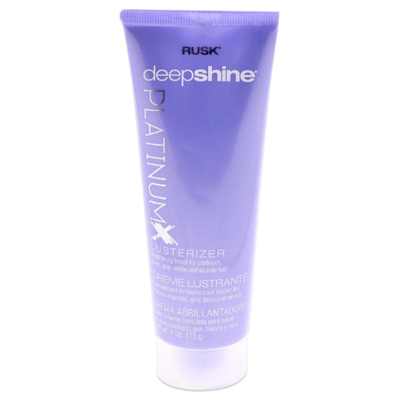 how to prevent hair from becoming too oily -Barbasol Deepshine Platinum X Lusterizer by Rusk for Unisex - 4 oz Cream