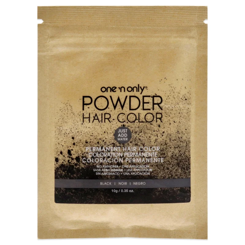 how to prevent hair from becoming flat and limp -One n Only Powder Hair Color - Black by One n Only for Unisex - 0.35 oz Hair Color