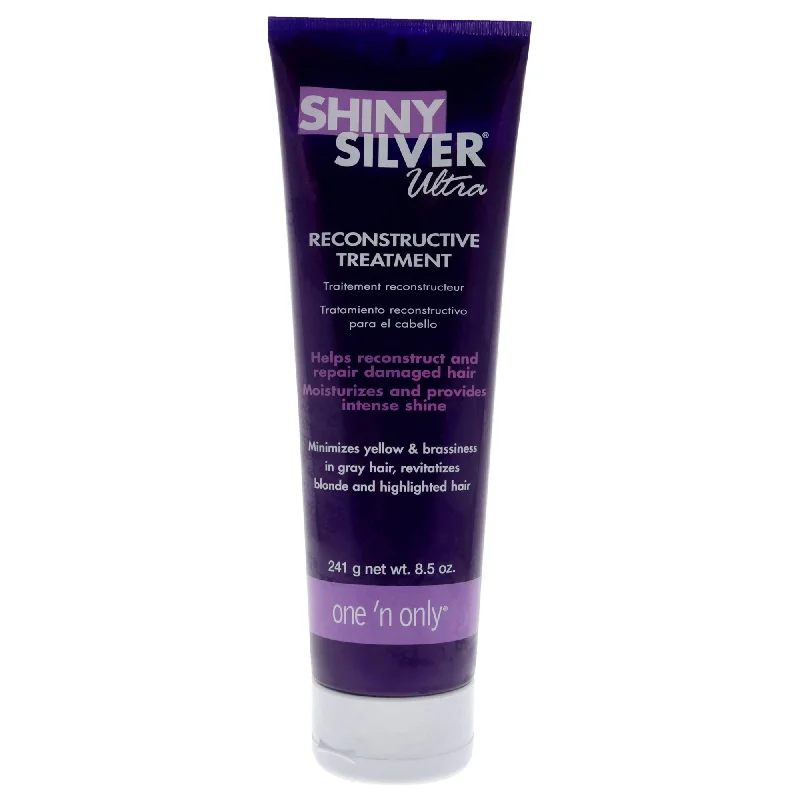 best oil for hair growth and thickness treatment -One n Only Shiny Silver Ultra Reconstructive Treatment by One n Only for Unisex - 8.5 oz Treatment