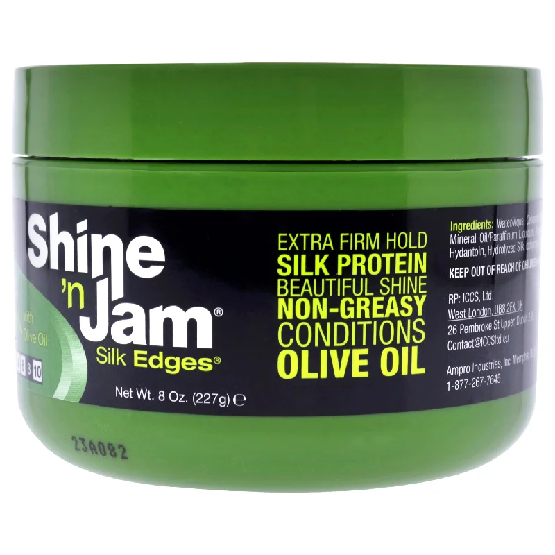 best products for healthy hair growth in men -Ampro Shine-n-Jam Silk Edges by Ampro for Women - 8 oz Gel