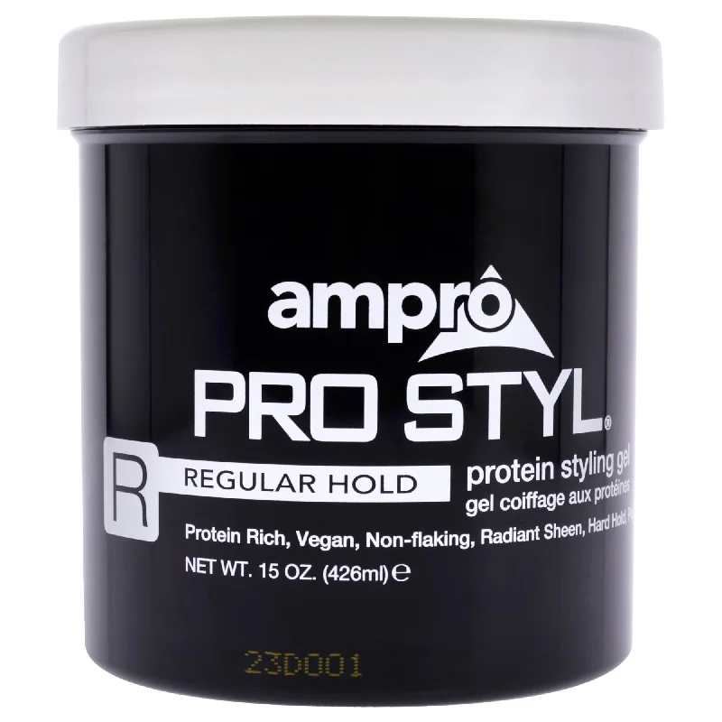 hair care products for fine, damaged hair repair -Ampro Pro Styl Protein Styling Gel - Regular Hold by Ampro for Women - 15 oz Gel