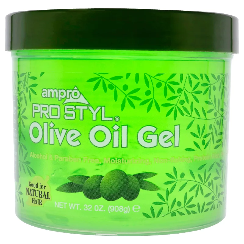 best hair care routine for smooth, shiny hair -Ampro Pro Styl Gel - Olive Oil by Ampro for Women - 32 oz Gel