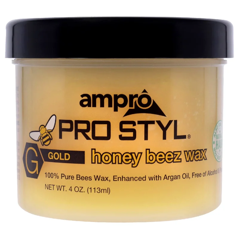 hair care routine for enhancing hair volume and texture -Ampro Ampro Pro Styl Beez Wax - Gold by Ampro for Women - 4 oz Wax