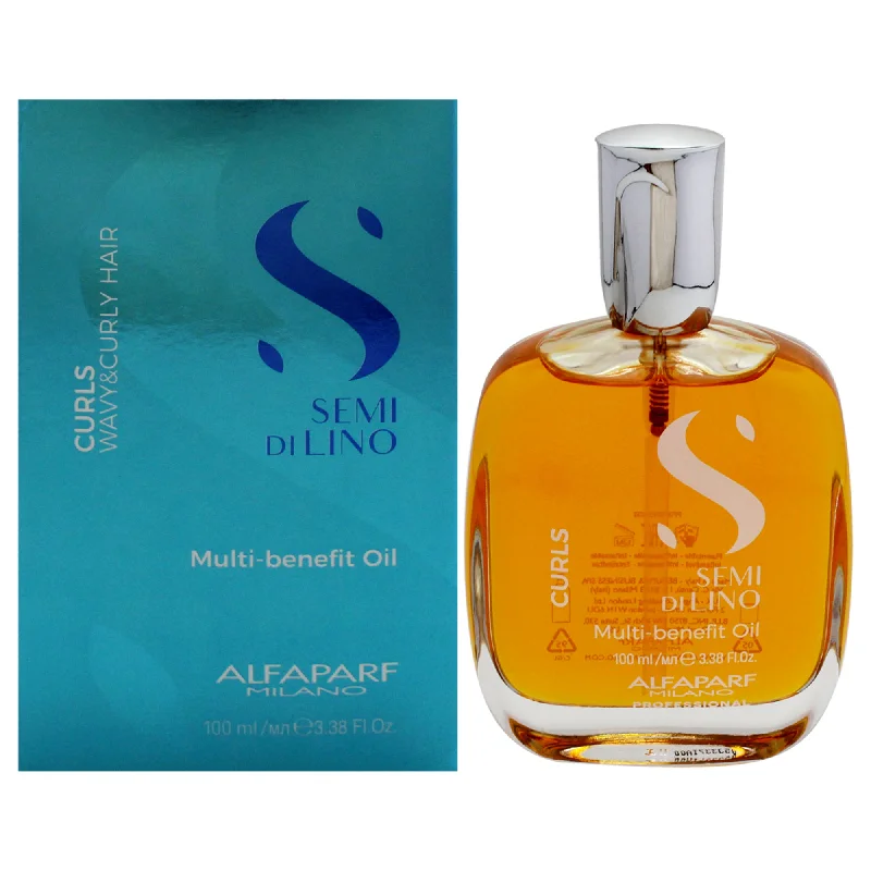 how to reduce scalp buildup from hair products -Alfaparf Milano Semi Di Lino Curls Multi-Benefit Oil by Alfaparf Milano for Unisex - 3.38 oz Oil