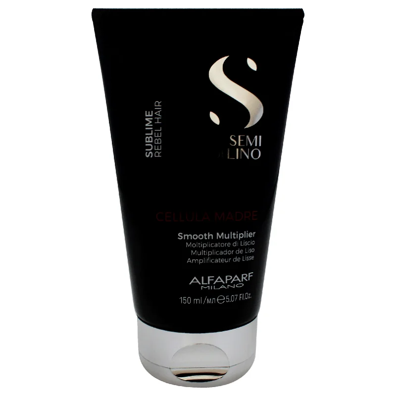 how to restore moisture to dry, brittle hair ends -Alfaparf Milano Semi Di Lino Sublime Cellula Madre Smooth Multiplier by Alfaparf Milano for Unisex - 5.07 oz Treatment