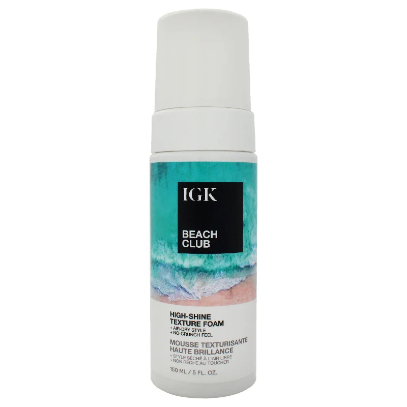 effective products for treating scalp eczema -IGK Beach Club High Shine Texture Foam by IGK for Unisex - 5 oz Foam