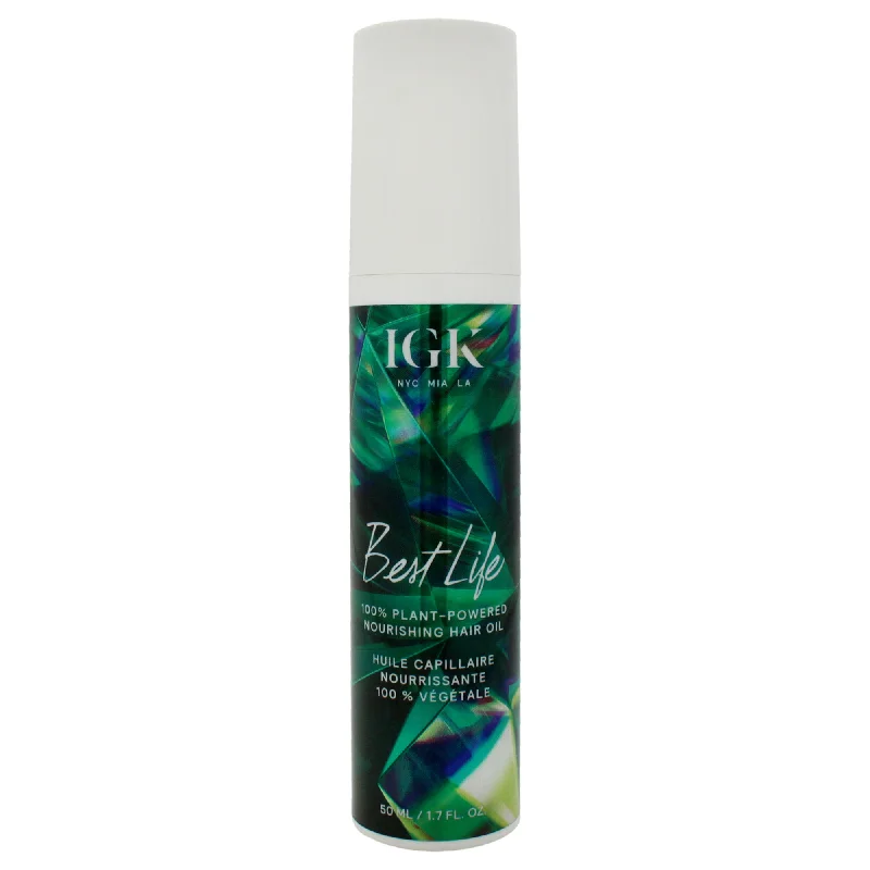 hair care products for preventing hair thinning -IGK Best Life Nourishing Hair Oil by IGK for Unisex - 1.7 oz Oil