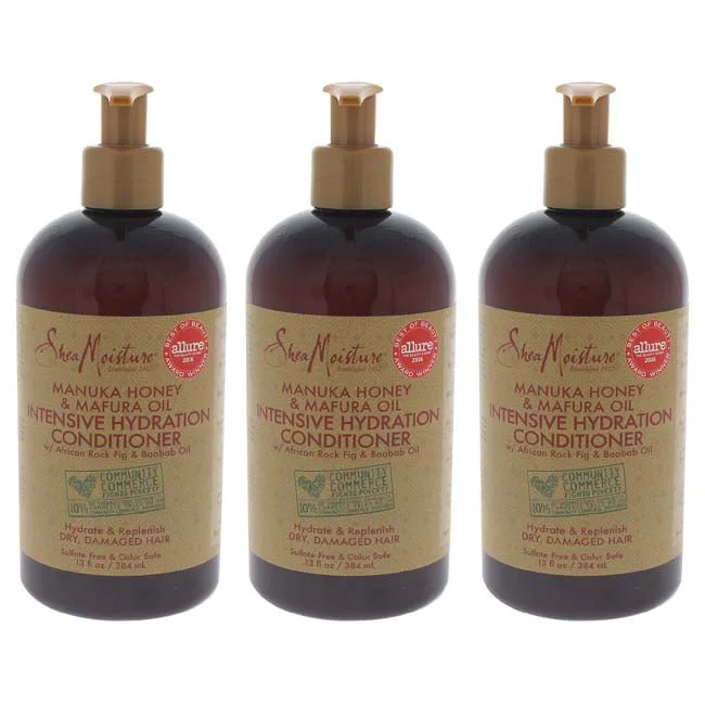 how to reduce scalp buildup from hair products -Shea Moisture Manuka Honey Mafura Oil Intensive Hydration Conditioner by Shea Moisture for Unisex - 13 oz Conditioner - Pack of 3