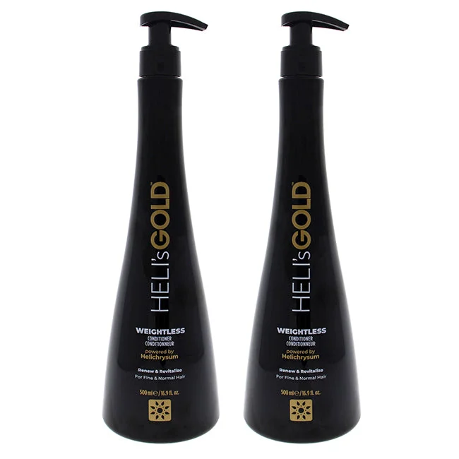 best shampoos for preventing hair thinning in women -Helis Gold Weightless Conditioner by Helis Gold for Unisex - 16.9 oz Conditioner - Pack of 2