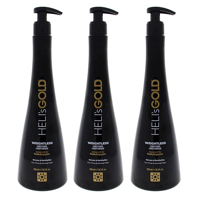 how to treat dry scalp and flaky skin -Helis Gold Weightless Conditioner by Helis Gold for Unisex - 16.9 oz Conditioner - Pack of 3