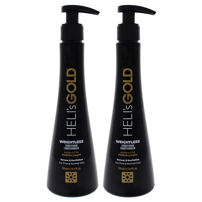 best products for treating dry, lifeless hair -Helis Gold Weightless Conditioner by Helis Gold for Unisex - 8.4 oz Conditioner - Pack of 2