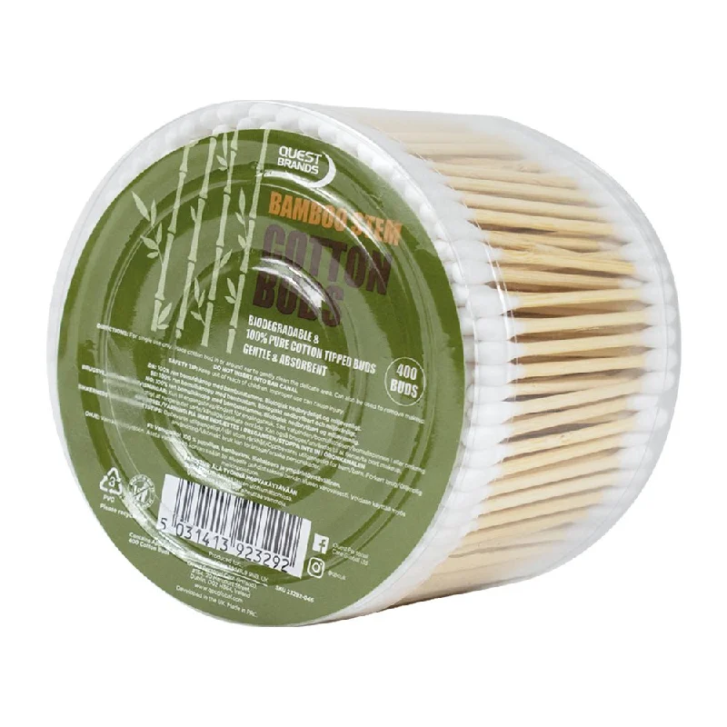 Quest 400 Cotton Buds (Bamboo Stem)