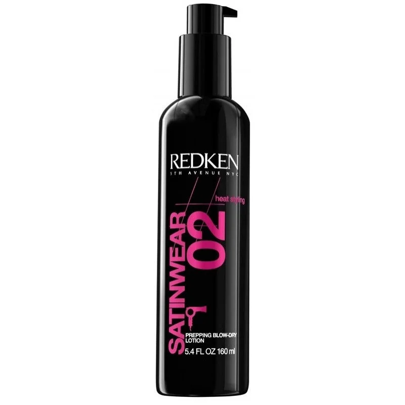 how to get shiny hair without using silicones -Redken Satinwear 02 Prepping Blow Dry Lotion 5.4 oz