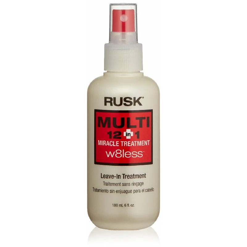 how to reduce hair breakage during styling -Rusk Multi 12-in-1 Miracle Treatment W8less Leave-In Treatment 6 oz