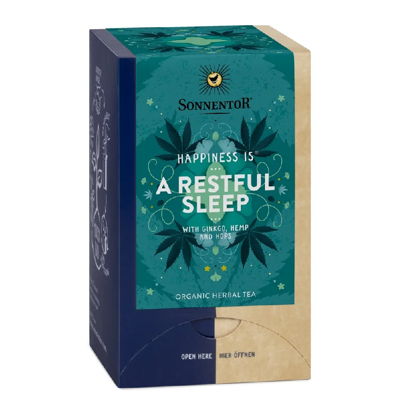 Sonnentor Organic Happiness Is A Restful Sleep Herbal Tea - Green Oats, Lemon Balm & Hops