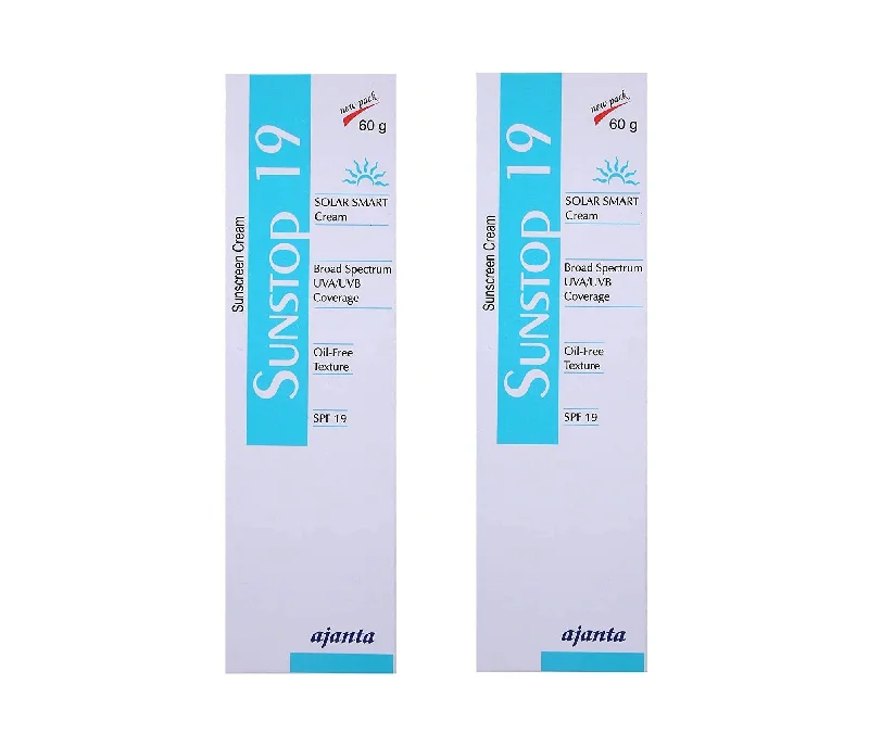 Sunstop 19 Cream SPF 19 60gm, PACK OF 2