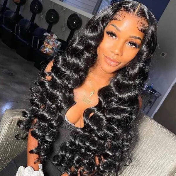 wigs for chic, effortless elegance-(Super Deal)Megalook 4X4 5X5 Lace Closure Wigs High Density Transparent Lace Closure Wigs P4/27 P1B/30 Available