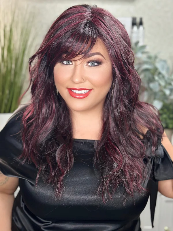 full lace wigs for detailed and realistic styling-SWEET ROMANCE - Midnight Merlot*