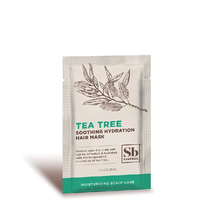 hair care routine for enhancing hair volume and texture -Tea Tree Soothing Hydration Hair Mask–Sachet