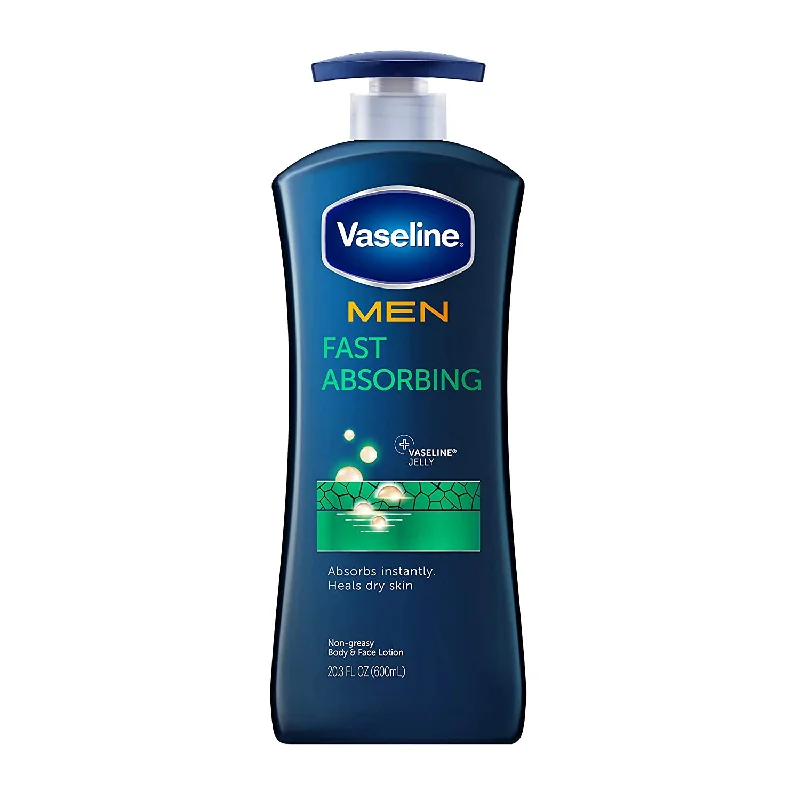 Vaseline Men Fast Absorbing Face Body Lotion 20.3 oz