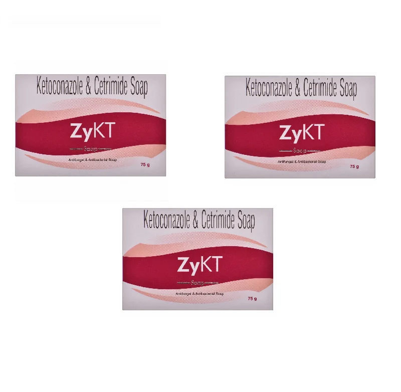 ZyKT Soap 75gm, pack of 3