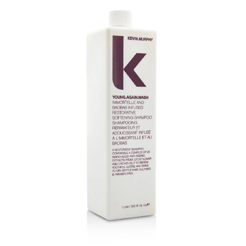 Kevin.Murphy Young.Again.Wash (Immortelle and Baobab Infused Restorative Softening Shampoo - To Dry Brittle Hair)  1000ml/33.6oz