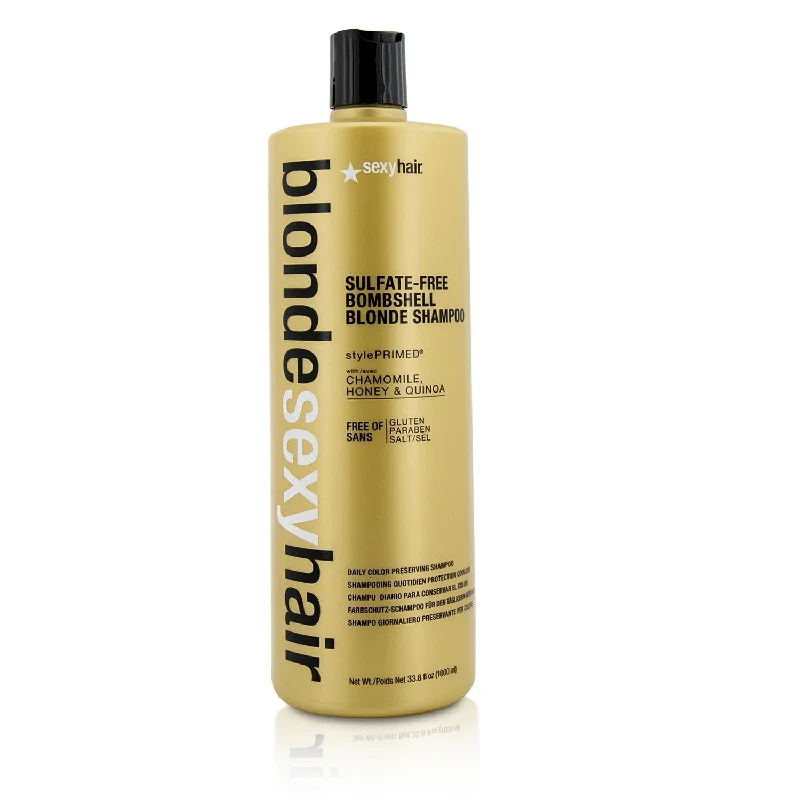 Sexy Hair Concepts Blonde Sexy Hair Sulfate-Free Bombshell Blonde Shampoo (Daily Color Preserving)  1000ml/33.8oz