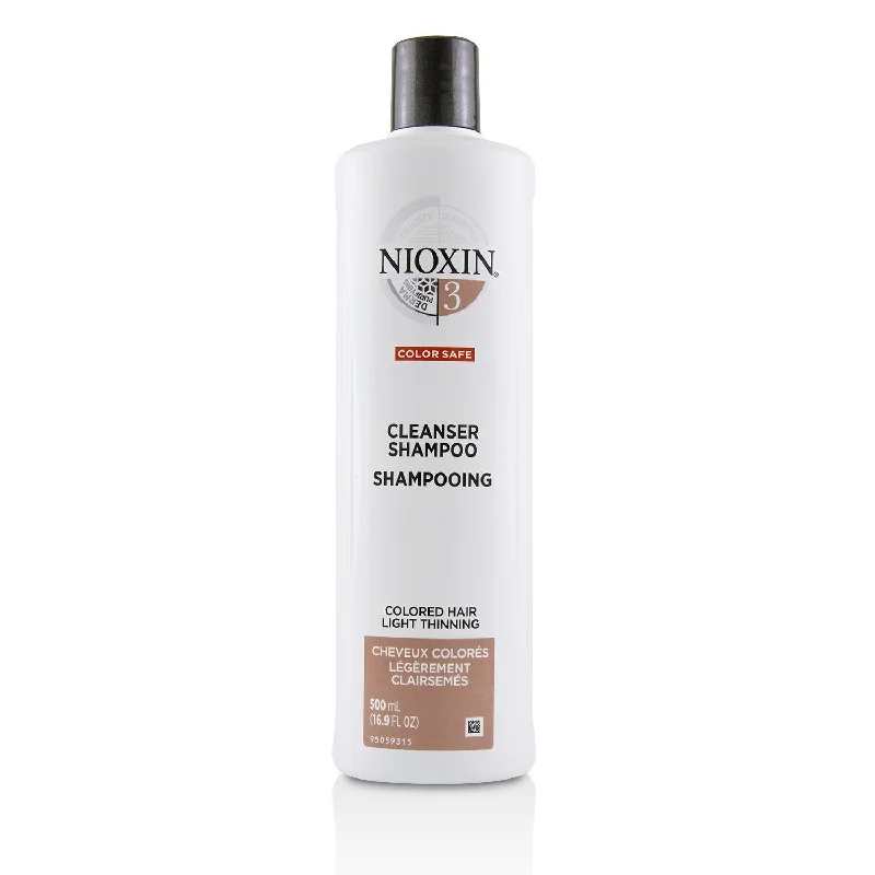 Nioxin Derma Purifying System 3 Cleanser Shampoo (Colored Hair, Light Thinning, Color Safe)  500ml/16.9oz