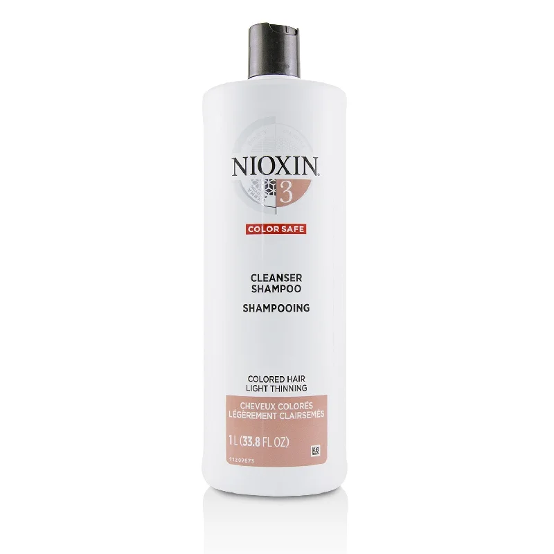 Nioxin Derma Purifying System 3 Cleanser Shampoo (Colored Hair, Light Thinning, Color Safe)  1000ml/33.8oz