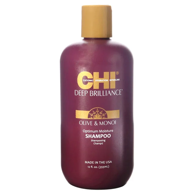 CHI Deep Brilliance Optimum Moisture Shampoo by CHI for Unisex - 12 oz Shampoo